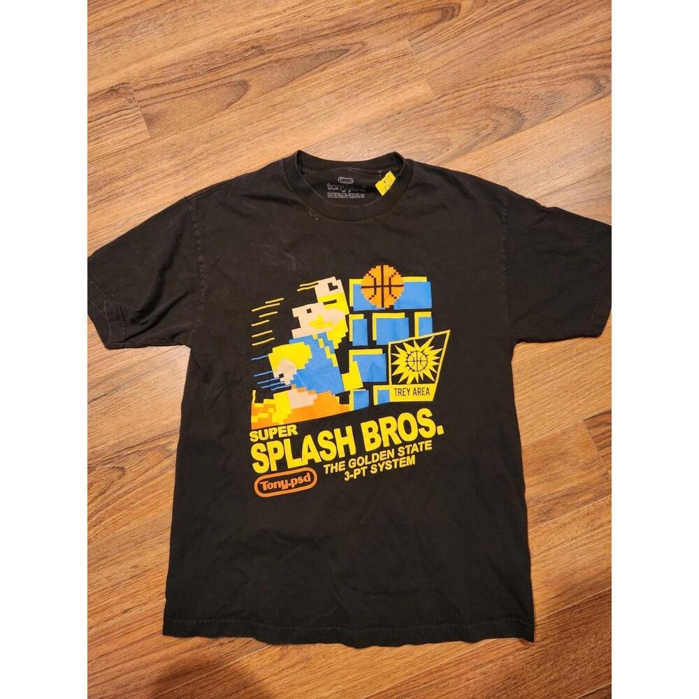 Golden State Warriors Super Splash Brothers Bros T Shirt Rare Curry Thompson L